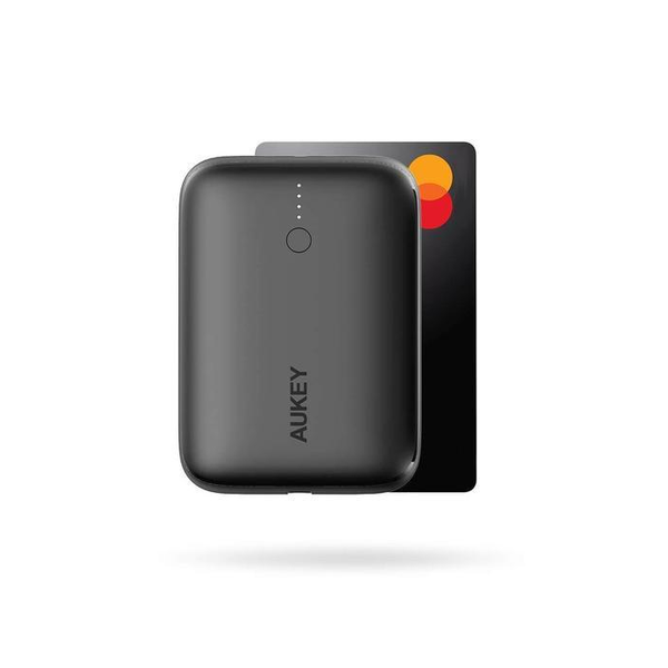 AUKEY Basix Mini USB-C Portable Charger 10000mAh Black
