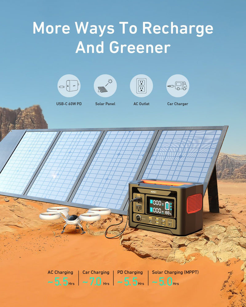 PowerTitan 300 Portable Power Station 288Wh